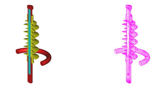 Section vire of the adapted BEM Mesh